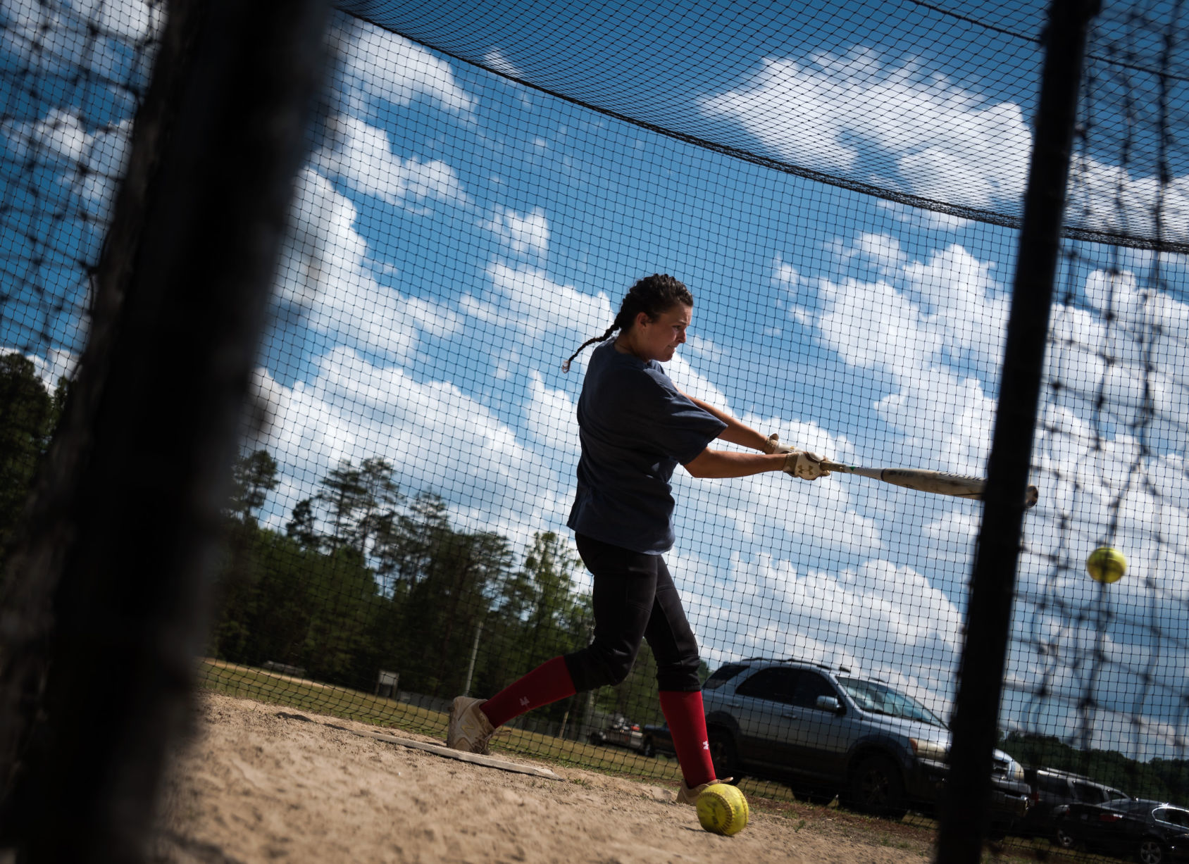 North Stokes Softball Practice